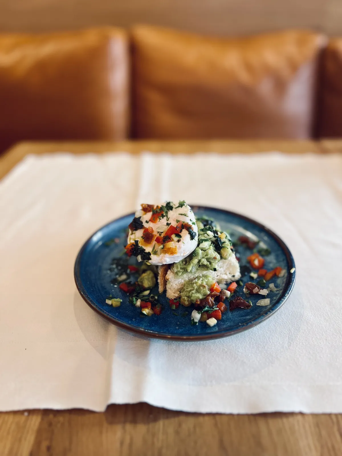 Avocado toast, poached egg