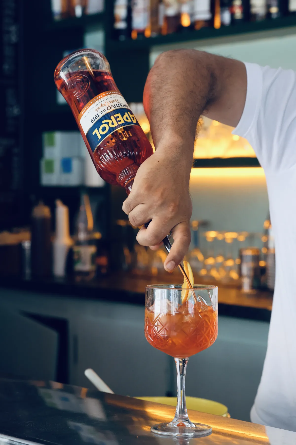 House spritz at the bar